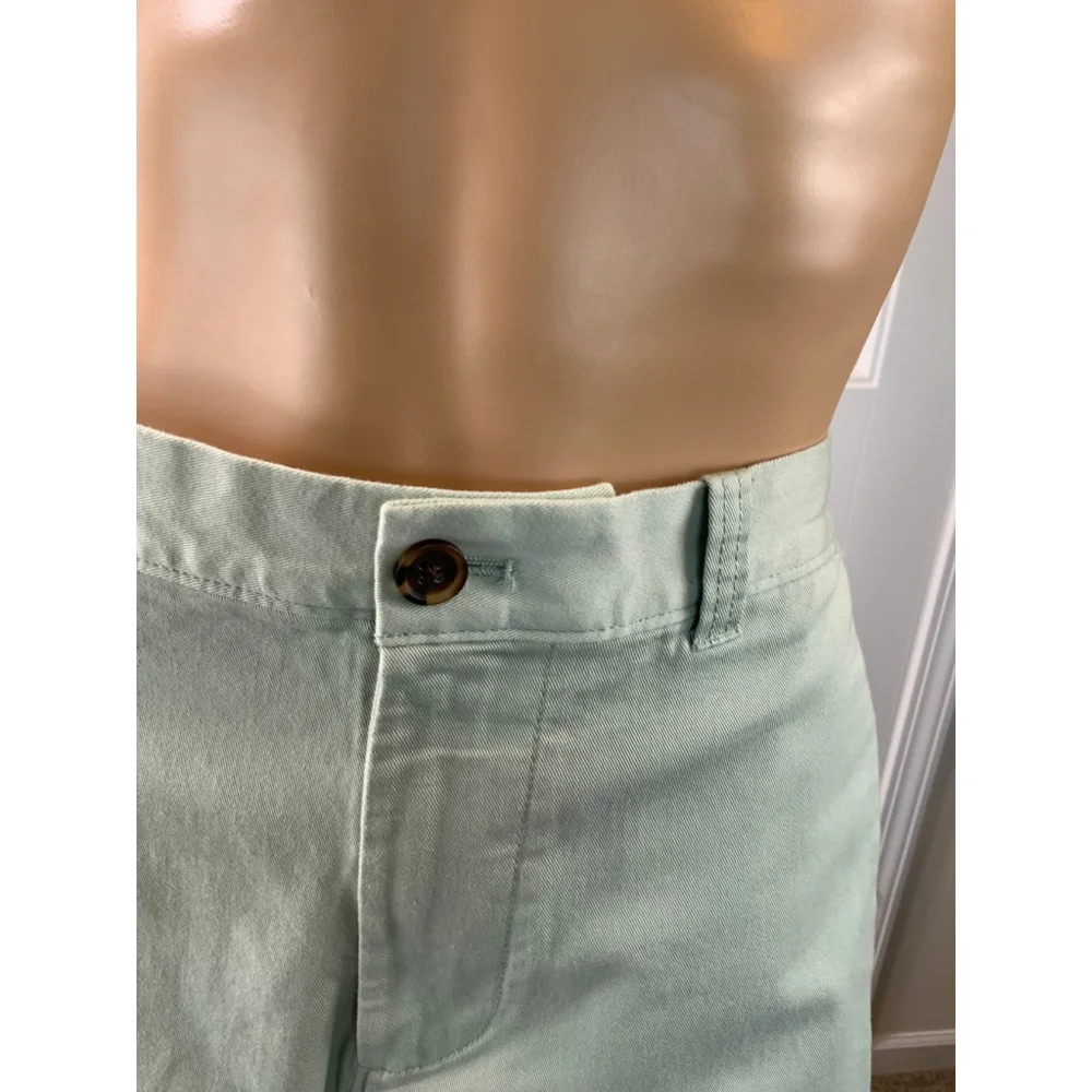 J. Crew Men's Shorts Sz 34 Sage Green Preppy Academia Coastal Belt Loops Pockets